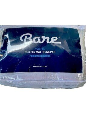 BARE HOME-TWIN XL Quilted Mattress Pad  TXL-PREMIUM MICROFIBER New College Dorn